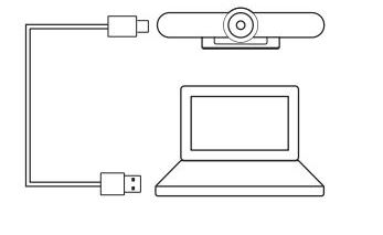 کابل USB را از MeetUp به سیستم وصل کنید.